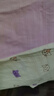 印品棉棉屋兒童7分褲兩條裝純棉薄款男女寶寶幼兒園夏季竹節棉寬松七分褲 7分褲2條裝 紫小貓組 80 碼（兩用檔） 曬單實(shí)拍圖