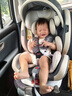 貝倍適（BAYBETSS）兒童安全座椅汽車用0-4-12歲寶寶360度旋轉(zhuǎn)嬰兒車載坐椅ISOFIX 米灰色【遮陽棚+上拉帶+側(cè)保護(hù)】 曬單實拍圖