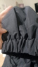 左西童裝男童沖鋒服2025新款兒童外套大童秋裝男孩戶(hù)外服 黑色 150 曬單實(shí)拍圖