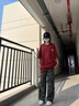 卡圖弛美式高街cleanfit伐木迷彩工裝褲男春秋季寬松直筒微喇牛仔褲子男 迷彩色 XL 曬單實(shí)拍圖