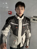 雷翅（LYSCHY）騎行服摩托車男女四季通用防摔防風防水機車服拉力服冬季大碼套裝 LY-903灰白上衣 XL 曬單實拍圖