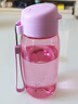 特百惠（Tupperware）樂趣550ML塑料杯男女學(xué)生大容量運(yùn)動(dòng)水杯子七夕情人節(jié)禮物 柔蜜粉 曬單實(shí)拍圖