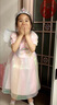 G.DUCKKIDS小黃鴨女童連衣裙夏季公主裙兒童蝴蝶翅膀仙女裙蓬蓬紗生日禮服裙 彩虹色帶翅膀 110 尺碼4~5歲【100-110cm】 曬單實(shí)拍圖