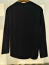 愛(ài)登堡Edenbo長(cháng)袖圓領(lǐng)T恤衫男秋冬錦綸混紡上衣黑色175/92A(XL) 曬單實(shí)拍圖