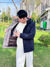 雅鹿【90%鵝絨】羽絨服男士冬季新款中長(cháng)款商務(wù)加厚連帽脫卸內膽外套 曬單實(shí)拍圖