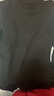 恒源祥純羊毛絨衫純羊毛毛衫毛衣男冬季加厚純半高領(lǐng)中年爸爸針織打底衫 黑色 圓 領(lǐng)純全100 XL 180碼(適合160-180斤)純全100 曬單實(shí)拍圖