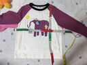 圖圖小象女童T恤童裝插肩長(cháng)袖中大童上衣兒童百搭卡通T 紫色 長(cháng)袖  110 曬單實(shí)拍圖