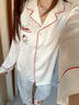 GP Memory可愛(ài)kitty冰絲睡衣女春秋新款送閨蜜女友生日禮物家居服禮盒套裝 甜美Kitty【長(cháng)袖長(cháng)褲】 兩件套 M 【建議80-100斤】 曬單實(shí)拍圖