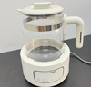摩飛電器（Morphyrichards）全玻璃養(yǎng)生壺家用燒水壺多段控溫電熱水壺極速風冷恒溫壺沖奶泡奶機MR5602 1.2L 椰奶白 曬單實拍圖