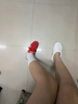 adidas「T頭鞋」VL COURT復古休閑板鞋德訓鞋男女阿迪達斯輕運動(dòng) 淺猩紅/暖香草色/黃色   38.5 曬單實(shí)拍圖