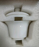 元青佳盛功夫茶具三才蓋碗全孔過(guò)濾360度出水蓋碗羊脂玉白瓷泡茶碗 曬單實(shí)拍圖