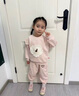 G.DUCKKIDS小黃鴨女寶寶秋裝女童套裝一歲嬰兒衣服小女孩春秋休閑衛衣兩件套 粉紅色l兩件套 80 尺碼6-12月【75-85cm】 曬單實(shí)拍圖
