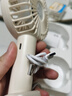 京東京造手持桌面兩用便攜式手持小風(fēng)扇usb充電靜音大風(fēng)力電風(fēng)扇隨身小型戶外露營迷你桌面電風(fēng)扇玄米白 曬單實(shí)拍圖