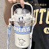 oktp保溫杯女士2025新款高顏值水杯學(xué)生兒童316不銹鋼大容量吸管杯子 曬單實(shí)拍圖