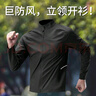 艾倫伯頓跑步外套男開(kāi)衫風(fēng)衣輕量防風(fēng)訓練秋季運動(dòng)服防潑水速干騎行薄款 黑色【開(kāi)衫 速干 防風(fēng)】 XL 曬單實(shí)拍圖