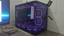 AOC震天弓CG355黑色 MATX臺式電腦海景房機箱 一體式曲面彎玻/360水冷/ARGB燈帶/左右分倉/快拆設計 曬單實拍圖