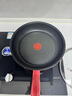 特福（Tefal）平底鍋家用牛排不粘煎鍋少油煙有鈦煎餅鍋電磁爐燃氣灶通用26cm 曬單實(shí)拍圖