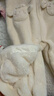 戴維貝拉（DAVE＆BELLA）滿月寶寶連體衣嬰幼兒保暖爬爬服牛奶絨小童衣服冬裝新款女寶睡衣 米白【現(xiàn)貨】 80cm （建議身高73-80cm） 曬單實拍圖