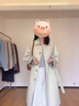 蕓蕁風(fēng)衣女2025春秋季新外套款小個(gè)子早秋休閑韓系赫本風(fēng)感中長(cháng)款 卡其色 S 建議100以?xún)?曬單實(shí)拍圖