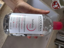 貝德瑪（BIODERMA） 粉水舒妍舒緩潔膚液500ml卸妝水敏感肌可用溫和無需水洗可卸防曬 曬單實拍圖