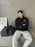 JEANSWEST LIFE真維斯美式休閑褲男2025新款大碼寬松男士運動(dòng)褲黑色潮牌束腳褲男 曬單實(shí)拍圖