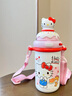 Next Kiss英國聯(lián)名Hello Kitty保溫杯卡通女高顏值吸管杯不銹鋼水杯便攜杯 HelloKitty保溫杯 450ml 曬單實拍圖
