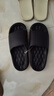 利達妮（TZLDN）外穿拖鞋男士夏季踩屎感防滑防臭室內家居家用情侶涼拖鞋加大碼 黑色 48-49 (適合47-48碼) 曬單實(shí)拍圖