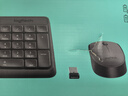 羅技（Logitech）MK235 鍵鼠套裝 無線鍵鼠套裝 辦公鍵鼠套裝  防潑濺防指紋 全尺寸 帶無線2.4G接收器 黑 曬單實(shí)拍圖