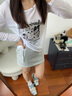 CAMILA KSENIA德訓鞋女2025新款秋冬休閑百搭內增高運動(dòng)鞋真皮網(wǎng)面時(shí)尚阿甘鞋子 藍色 37 曬單實(shí)拍圖