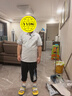 羅蒙男童短袖polo衫校園服飾春夏新款T恤女童班服 白色短袖POLO衫 140 曬單實拍圖