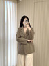 皮爾卡丹（pierre cardin）雙面羊絨大衣女士短款2024秋冬新款寬松顯瘦手工毛呢外套女 海鷗灰 S 90-105斤 曬單實(shí)拍圖