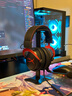 HyperX極度未知颶風(fēng)2/3有線(xiàn)無(wú)線(xiàn)頭戴式耳機游戲耳機靈音聲卡FPS電腦吃雞 全新原裝 颶風(fēng)2黑紅 靈音+耳機架 曬單實(shí)拍圖