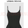 UR2025夏季新款女裝休閑疊層褶皺收腰吊帶連衣裙UYU750056 曬單實(shí)拍圖