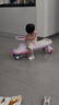 babycare扭扭車 溜溜車 寶寶搖擺車男女 兒童平衡車3歲以上 靜音輪 【騎溜組合】紐奇路紫+三輪車白 曬單實拍圖