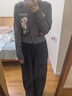 UR2025秋季新款女裝休閑童趣刺繡圖案短款針織開(kāi)衫UYL950168 曬單實(shí)拍圖