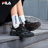 斐樂(lè )（FILA）貓爪5代官方女復古運動(dòng)鞋楊冪同款新款休閑鞋老爹鞋 黑-BK 38 曬單實(shí)拍圖