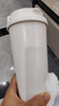 SZTAA保溫杯咖啡杯316不銹鋼陶瓷男女士吸管杯便攜車載水杯茶水分離杯 白色520ml咖啡杯 曬單實(shí)拍圖