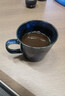 愛(ài)陶 (AITO)日本原產(chǎn)進(jìn)口美濃燒摩登馬克杯辦公室茶杯咖啡杯復古日式 藍色φ9×H8cm；320ml 曬單實(shí)拍圖