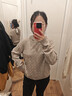 優(yōu)衣庫女裝可機洗紐花針織連帽套頭衫/25秋冬新款478871 01 乳白色 M /160/84 曬單實(shí)拍圖