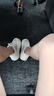 靖話(huà)可愛(ài)小白鞋女26夏季新款網(wǎng)面透氣板鞋港風(fēng)學(xué)生百搭休閑厚底運動(dòng)鞋 米白色 36 (230mm) 曬單實(shí)拍圖