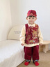 G.DUCKKIDS小黃鴨一周歲衣服男寶寶抓周禮服中國風(fēng)唐裝兒童百日宴套裝春秋季 亭臺周歲服四件套 80 7-11月(建議寶寶75-85cm)cm 曬單實(shí)拍圖