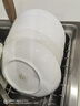 瓷俠客盤子菜盤家用白色骨瓷餐具碟子陶瓷餐盤套裝骨碟餃子盤深盤飯盤 8英寸常用菜盤（4個裝） 20.6cm 曬單實拍圖