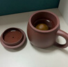 百年利永宜興紫砂蓋杯純?nèi)止ぴV紫泥玉龍杯茶水分離杯內(nèi)膽辦公泡茶杯子 曬單實拍圖