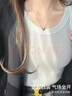 浪莎吊帶背心女士可外穿洋氣運動打底螺紋無袖上衣夏季 白色 L 曬單實拍圖