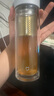 米家玻璃杯 雙層帶茶隔水杯 耐高溫泡茶杯  加厚透明杯子400mL 珍珠白 曬單實拍圖
