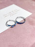 芯奢克萊因藍情侶一對戒指男女小眾設計不掉色定制刻字紀念日生日禮物 克萊因藍 情侶一對 曬單實(shí)拍圖