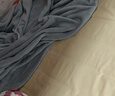京東京造擼貓?zhí)?法蘭絨貓感A類可洗夏季午休空調(diào)毯沙發(fā)毯小灰灰 1.5x2m 曬單實(shí)拍圖