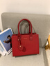 CADUNI KAISER牛皮包包女包紅色新娘婚包輕奢斜挎手提生日禮物高級感送女友老婆 【紅色】女生閨蜜實(shí)用走心 高端品牌小眾百搭高級感通勤休閑 曬單實(shí)拍圖