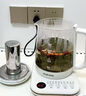 AUX奧克斯養生壺煮茶壺燒水壺電熱水壺開(kāi)水壺恒溫玻璃花茶壺暖奶器24H保溫1.8L家用辦公室小型【國家補貼】 奶白色【304不銹鋼+茶漏】 1.8L 曬單實(shí)拍圖