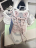 FILA FUSION硬糖鞋丨斐樂(lè )女鞋趙露思同款2025新款厚底休閑鞋貓爪掛件運動(dòng)鞋女 奶白/薄霧灰-GC 趙露思同款 37.5 曬單實(shí)拍圖